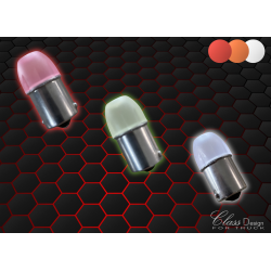 BA 15 BLANC, ORANGE, ROUGE - 24 VOLTS