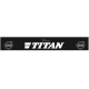 Bavette noire 240 x 35 cm lettrage Titan blanc