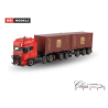 BACA SCANIA R6 TOPLINE 6X2 TWIN STEER 2CONNECT COMBI TRAILER - 5 AXLE + 2X 20FT CONTAINER