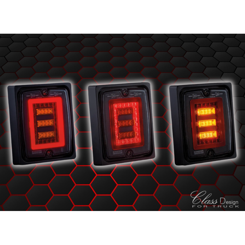 FEU ARRIÈRE 3 FONCTIONS - POSITION NÉON, STOP, CLIGNOTANT