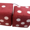 DÉPÔT VENTE - DÉS ALCANTARA ROUGE, SUPPORT COURT GYLLE, FEUX BOREMAN BLANC