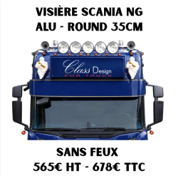 VISIÈRE ROUND SCANIA NG 35CM - SANS FEUX