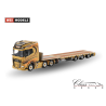 THURIES DAF XG+ 6X2 TWIN STEER FLATBED MEGA TRAILER  3 AXLE