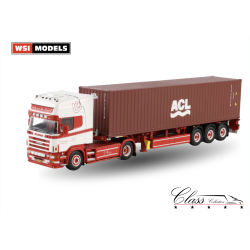 FERDI VAN DEN HEUVEL SCANIA 4 SERIES TOPLINE 4X2 FLEX CONTAINER TRAILER - 3 AXLE + 40FT CONTAINER