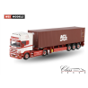 FERDI VAN DEN HEUVEL SCANIA 4 SERIES TOPLINE 4X2 FLEX CONTAINER TRAILER - 3 AXLE + 40FT CONTAINER