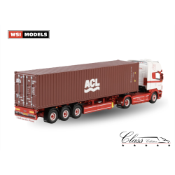 FERDI VAN DEN HEUVEL SCANIA 4 SERIES TOPLINE 4X2 FLEX CONTAINER TRAILER - 3 AXLE + 40FT CONTAINER