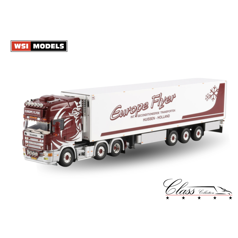 EUROPE FLYER SCANIA 4 SERIES TOPLINE 6X2 TWIN STEER REEFER TRAILER - 3 AXLE