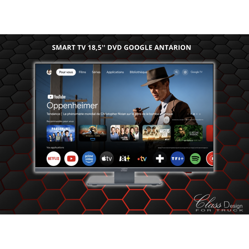 Smart TV LED HD 48 cm 18,5 pouces