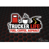 STICKERS TRUCKER LIFE