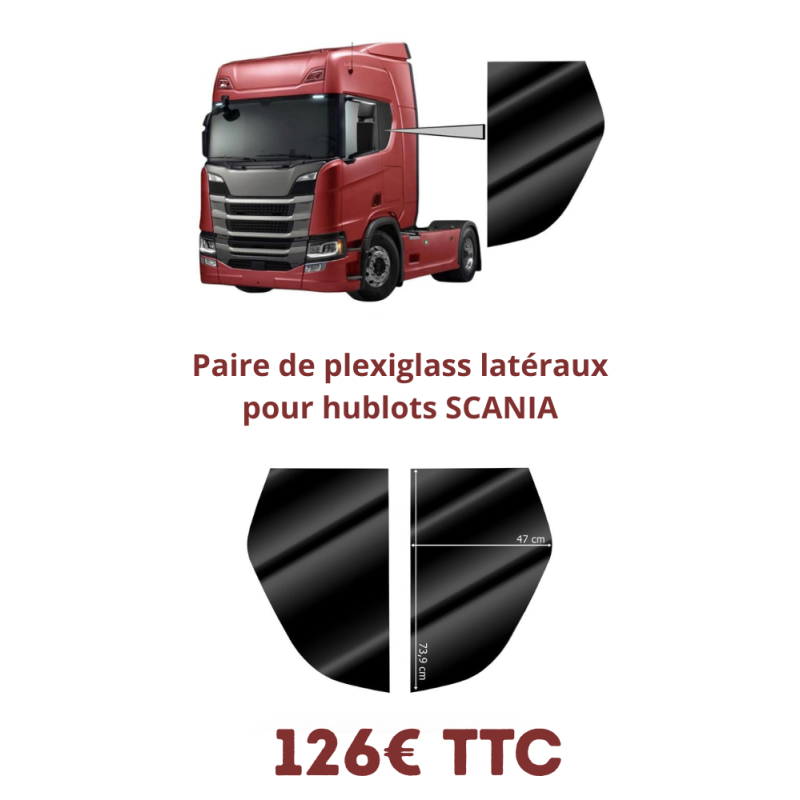 Paire de plexiglass latéraux pour hublots