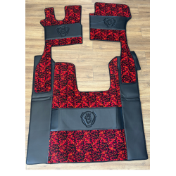 TAPIS CAPOT MOTEUR SCANIA R PNEUMATIC DANOIS ROUGE DELUXE NOIR