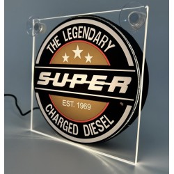 ENSEIGNE SUPER  allume cigare 17x17cm - 12/24V