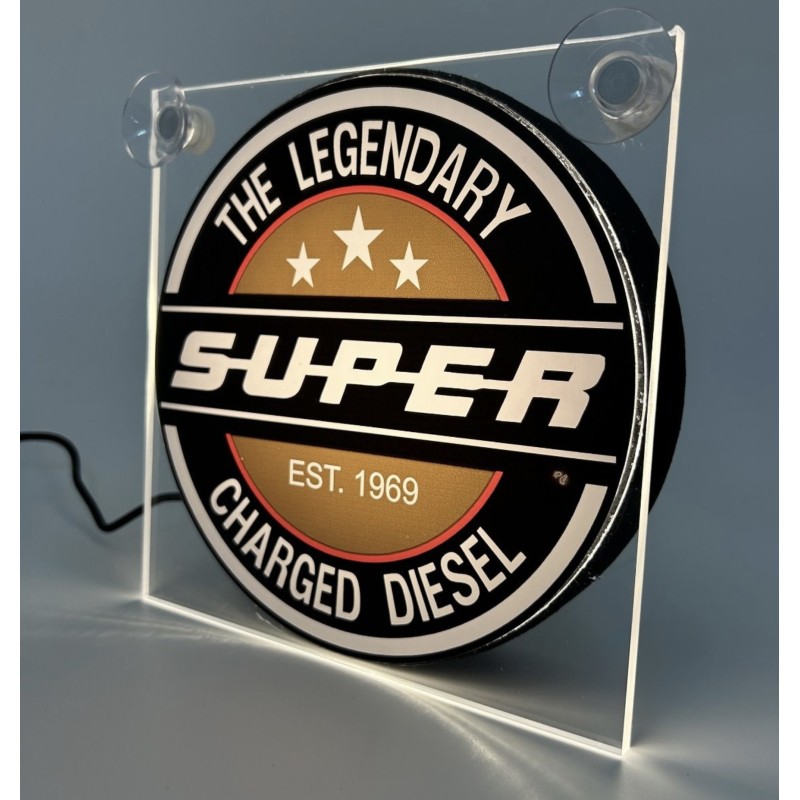 ENSEIGNE SUPER  allume cigare 17x17cm - 12/24V