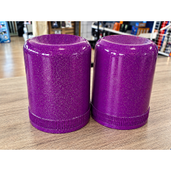 CABOCHONS DE GYROPHARE VIOLET PAILLETÉ
