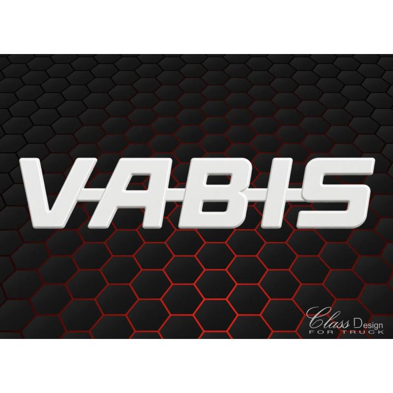 Monogramme de calandrfe VABIS blanc