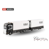 NICK VALK SCANIA STREAMLINE TOPLINE RIGED REEFER TRUCK RIGED REEFER DRAWBAR TURNTABLE TRAILER - 6 AXLE