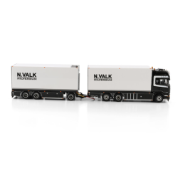 NICK VALK SCANIA STREAMLINE TOPLINE RIGED REEFER TRUCK RIGED REEFER DRAWBAR TURNTABLE TRAILER - 6 AXLE