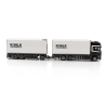 NICK VALK SCANIA STREAMLINE TOPLINE RIGED REEFER TRUCK RIGED REEFER DRAWBAR TURNTABLE TRAILER - 6 AXLE