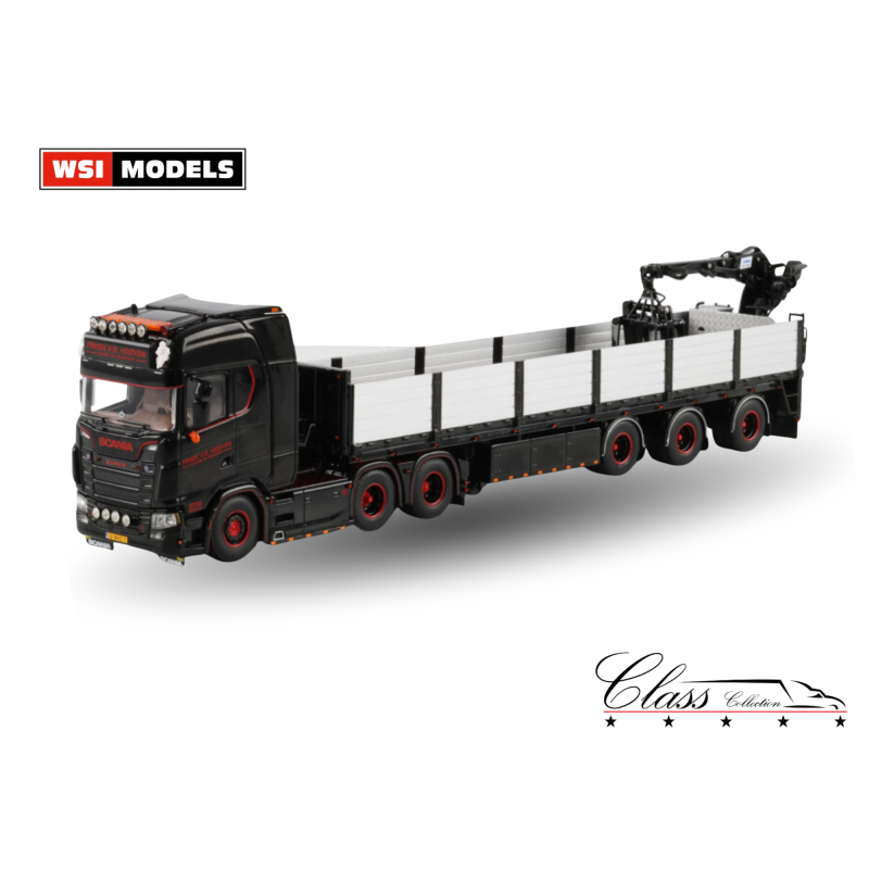 FREEK V.D. HOEVEN SCANIA S HIGHLINE CS20H 6X2 TAG AXLE BRICK TRAILER - 3 AXLE