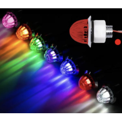 Mini-feu LED Nedking « pastèque » – Rouge – Cabochon rouge