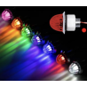 Mini-feu LED Nedking « pastèque » – Rouge – Cabochon rouge