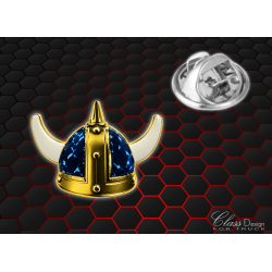 PIN'S 257 - CASQUE VIKING DANOIS BLEU