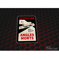STICKERS ANGLES MORT NOIR/ROUGE