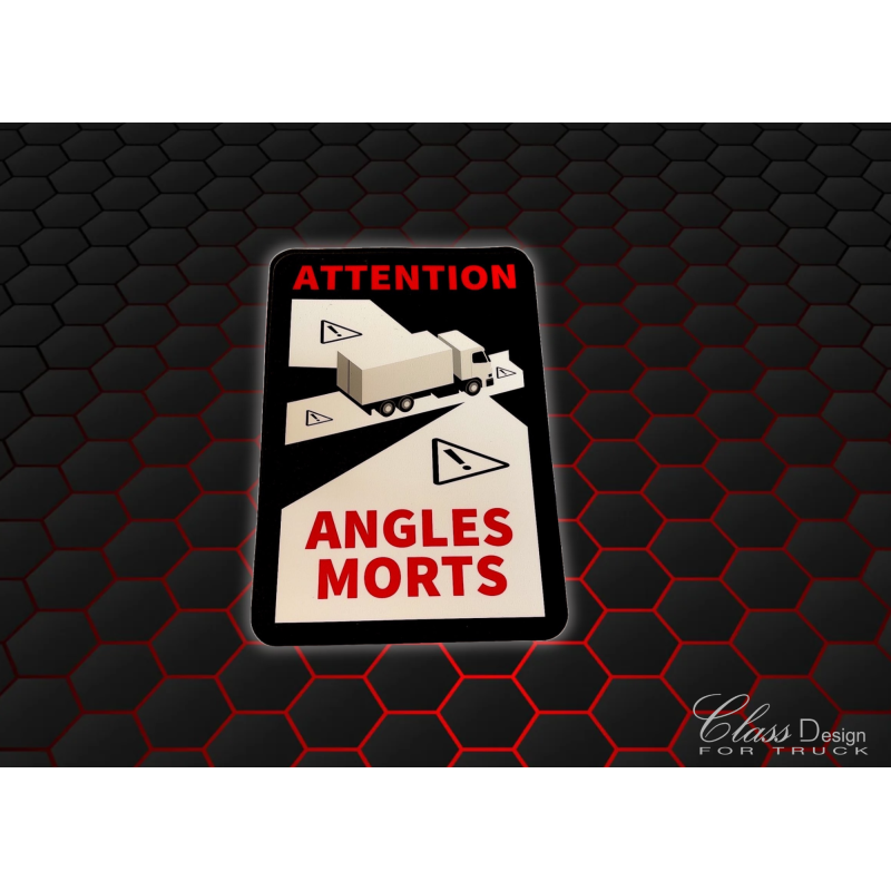 STICKERS ANGLES MORT NOIR/ROUGE