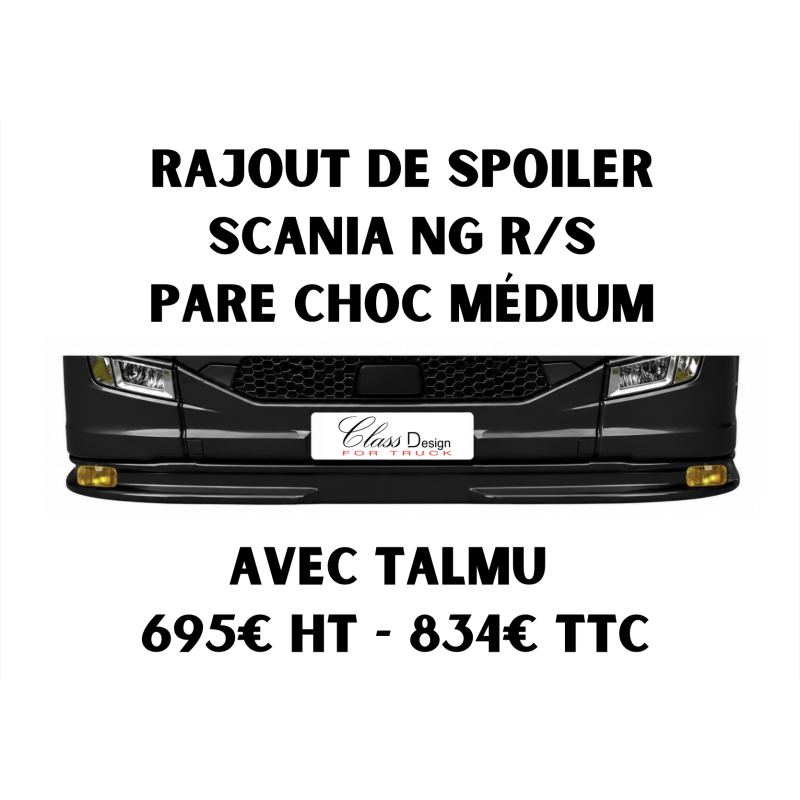 Rajout de Spoiler SCANIA NG R/S - pare choc Médium - avec Talmu