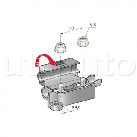 Porte-fusibles pour fusible à RUBAN et fusible MIDI