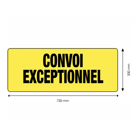 PANNEAU CONVOI EXCEPTIONNEL 730x300 mm PANNEAU CONVOI EXCEPTIONNEL 730x300 mm