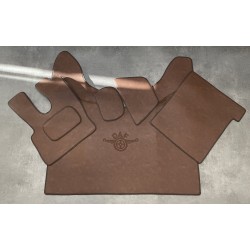 Tapis et Couvre Moteur DAF XF106 Gamme Deluxe Marron Lisse