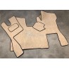 Tapis et Couvre Moteur Scania S Gamme Deluxe Sabia Lisse Siège passager strapontin