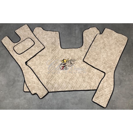 Tapis et Couvre Moteur Scania Next Gen cabine R Gamme Deluxe Sabia gaufré Siège passager strapontin Tapis et Couvre Moteur Scania Next Gen cabine R Gamme Deluxe Sabia gaufré Siège passager strapontin