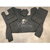 Tapis et Couvre Moteur Scania Next Gen cabine R  Gamme Deluxe Noir  gaufré Siège passager strapontin