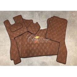 Tapis et Couvre Moteur Scania Next Gen cabine R  Gamme Deluxe Marron  gaufré Siège passager strapontin