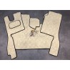 Tapis et Couvre Moteur Scania Next Gen cabine R  Gamme Deluxe Beige  gaufré Siège passager strapontin