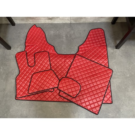 Tapis et Couvre Moteur Gaufré Rouge pour DAF 106 après 2017