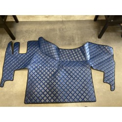 Tapis et Couvre Moteur Gaufré Bleu pour Renault T plancher plat
