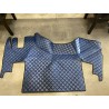 Tapis et Couvre Moteur Gaufré Bleu pour Renault T plancher plat