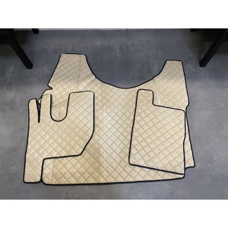 Tapis et Couvre Moteur Gaufré Beige pour Renault T Tunnel