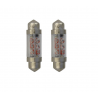 Lot de navettes 36mm éclairage blanc 24V