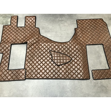 Tapis et Couvre Moteur Gaufré Marron pour Mercedes MP4 passager pneumatique