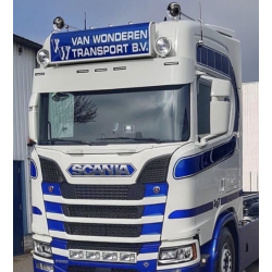 Visière en Inox pour Scania NG 34 cm