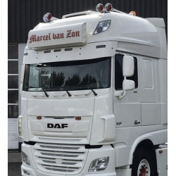 Visière en Inox pour DAF XF Super Space Cab 29,5cm