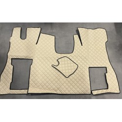 Tapis et Couvre Moteur Gaufré Beige pour Scania NG cabine S passager non pneumatique