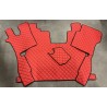 Tapis et Couvre Moteur Gaufré Rouge pour Scania NG cabine R passager pneumatique