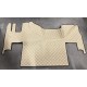 Tapis et Couvre Moteur Gaufré Beige pour Renault T plancher plat