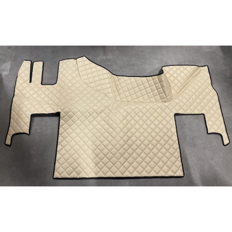 Tapis et Couvre Moteur Gaufré Beige pour Renault T plancher plat