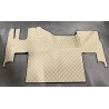 Tapis et Couvre Moteur Gaufré Beige pour Renault T plancher plat